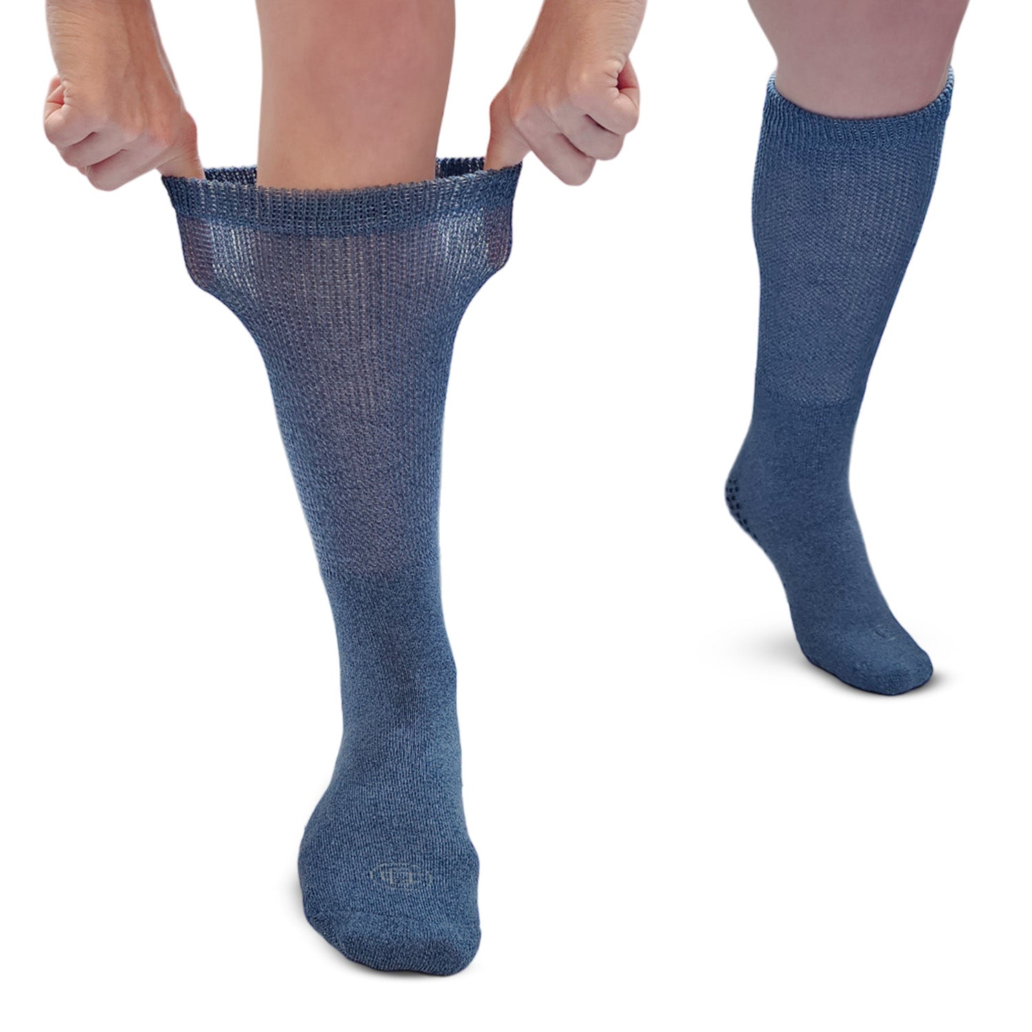 Diabetic Non-Slip Trouser Socks, 3 Pack