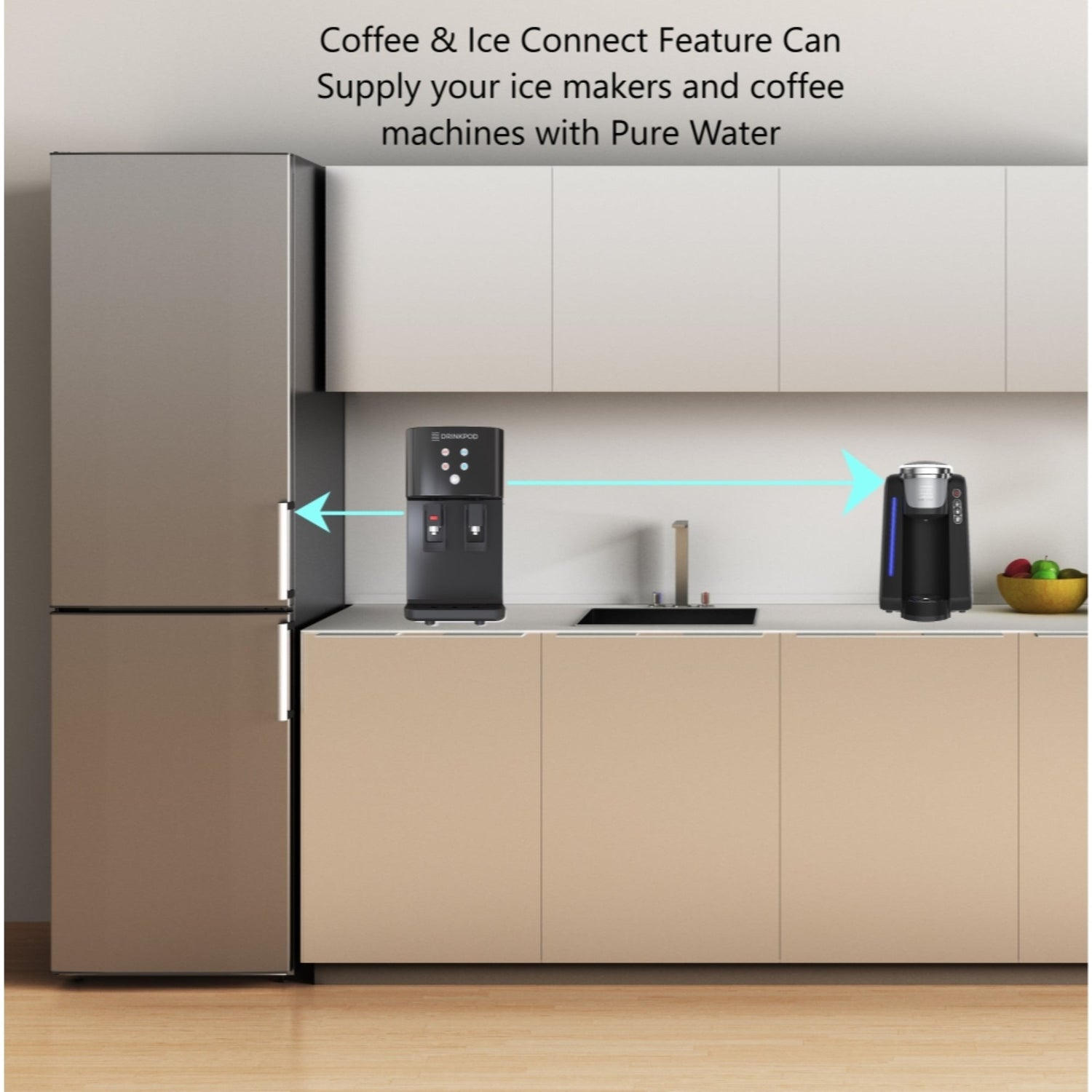 Drinkpod 2000 Pro Series - Countertop 4 Stage Water Purifier (Hot &amp; Cold) by Drinkpod