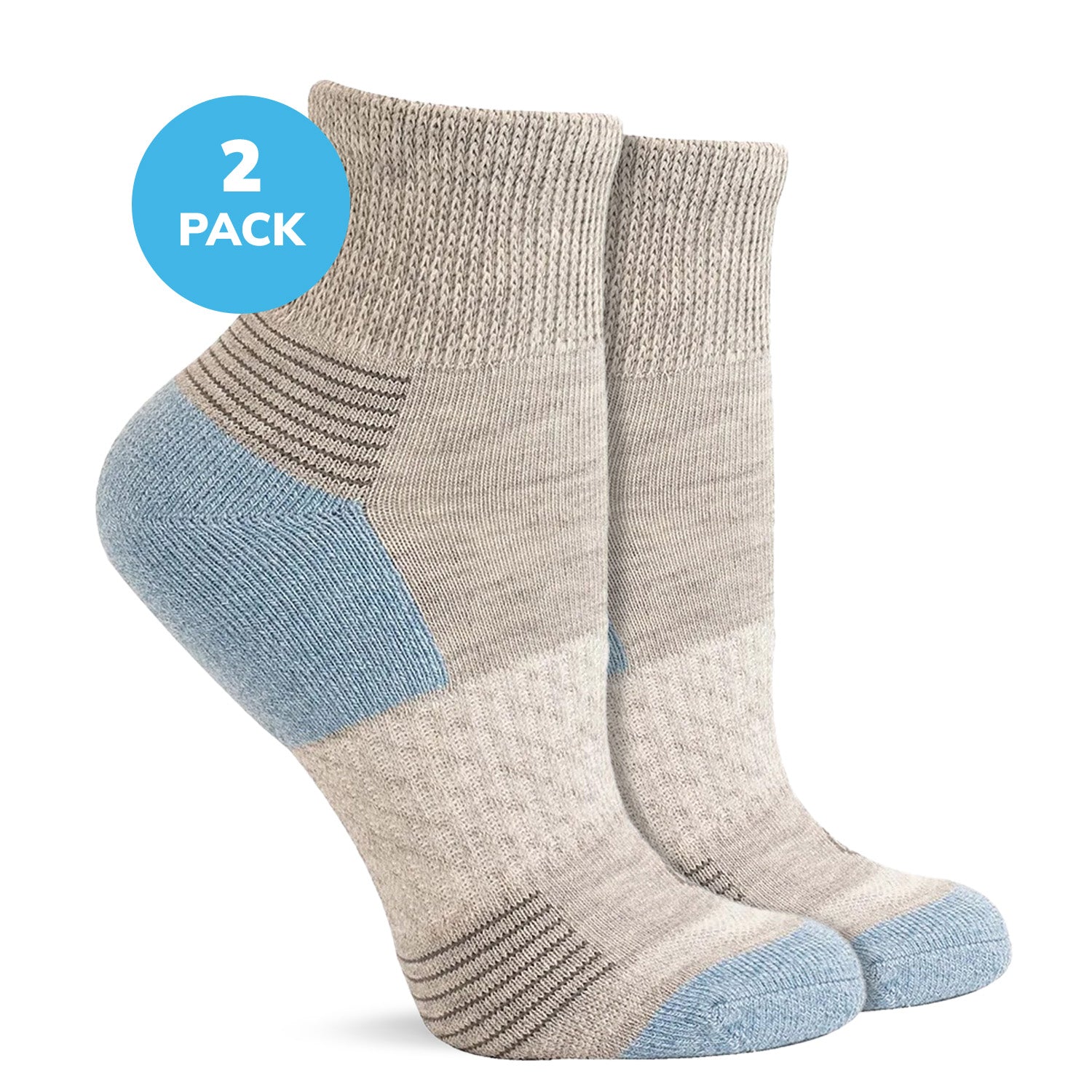 Diabetic Half Cushion Quarter-Length Socks