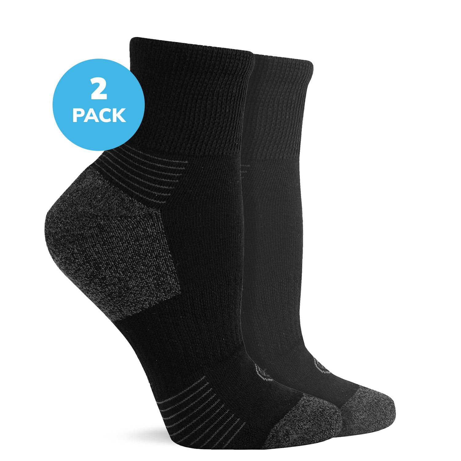 Diabetic Half Cushion Quarter-Length Socks