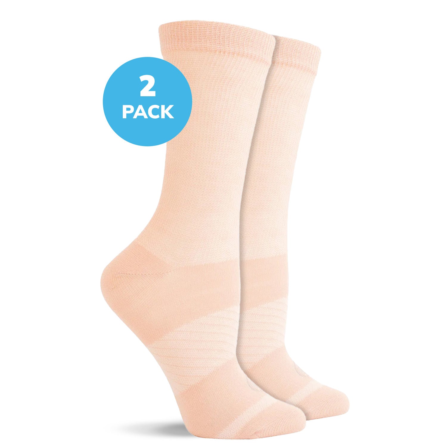 Diabetic Flat Knit Crew Socks