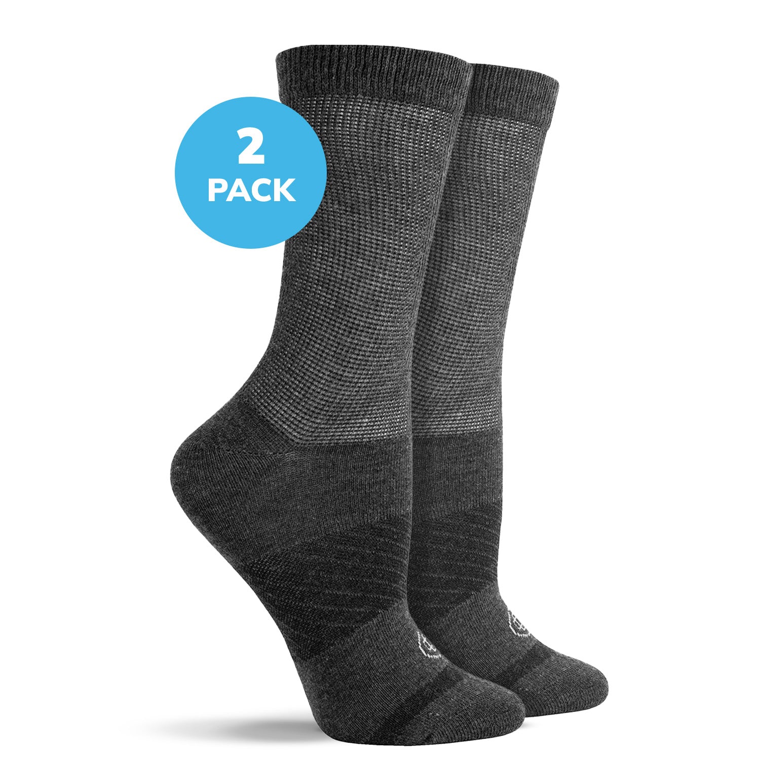 Diabetic Flat Knit Crew Socks