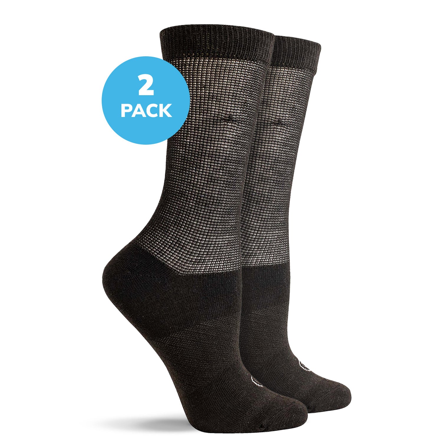 Diabetic Flat Knit Crew Socks