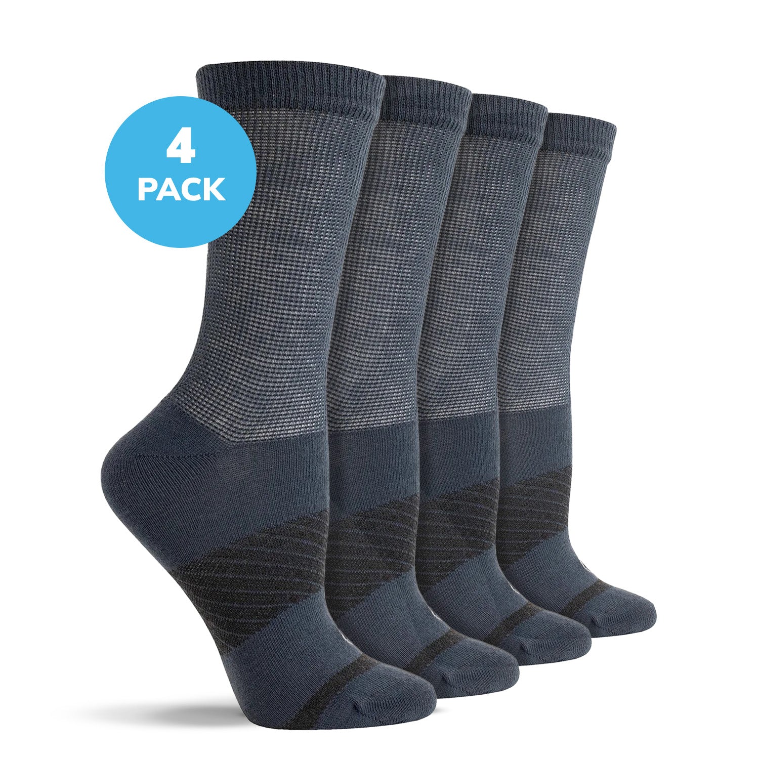 Diabetic Flat Knit Crew Socks