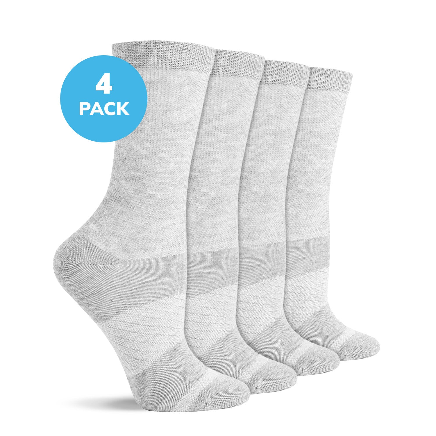 Diabetic Flat Knit Crew Socks