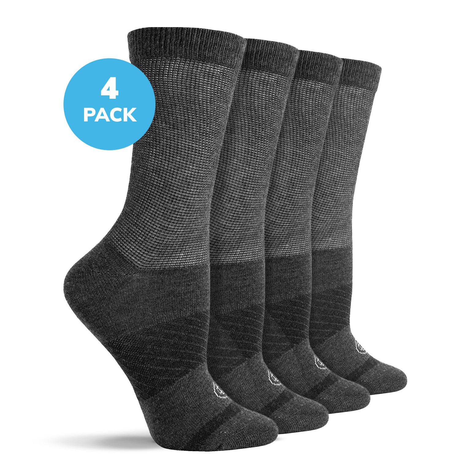 Diabetic Flat Knit Crew Socks