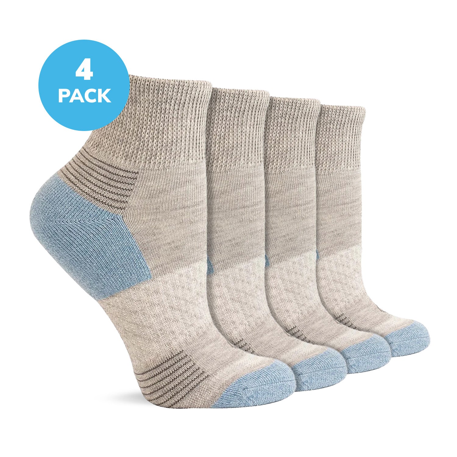 Diabetic Half Cushion Quarter-Length Socks