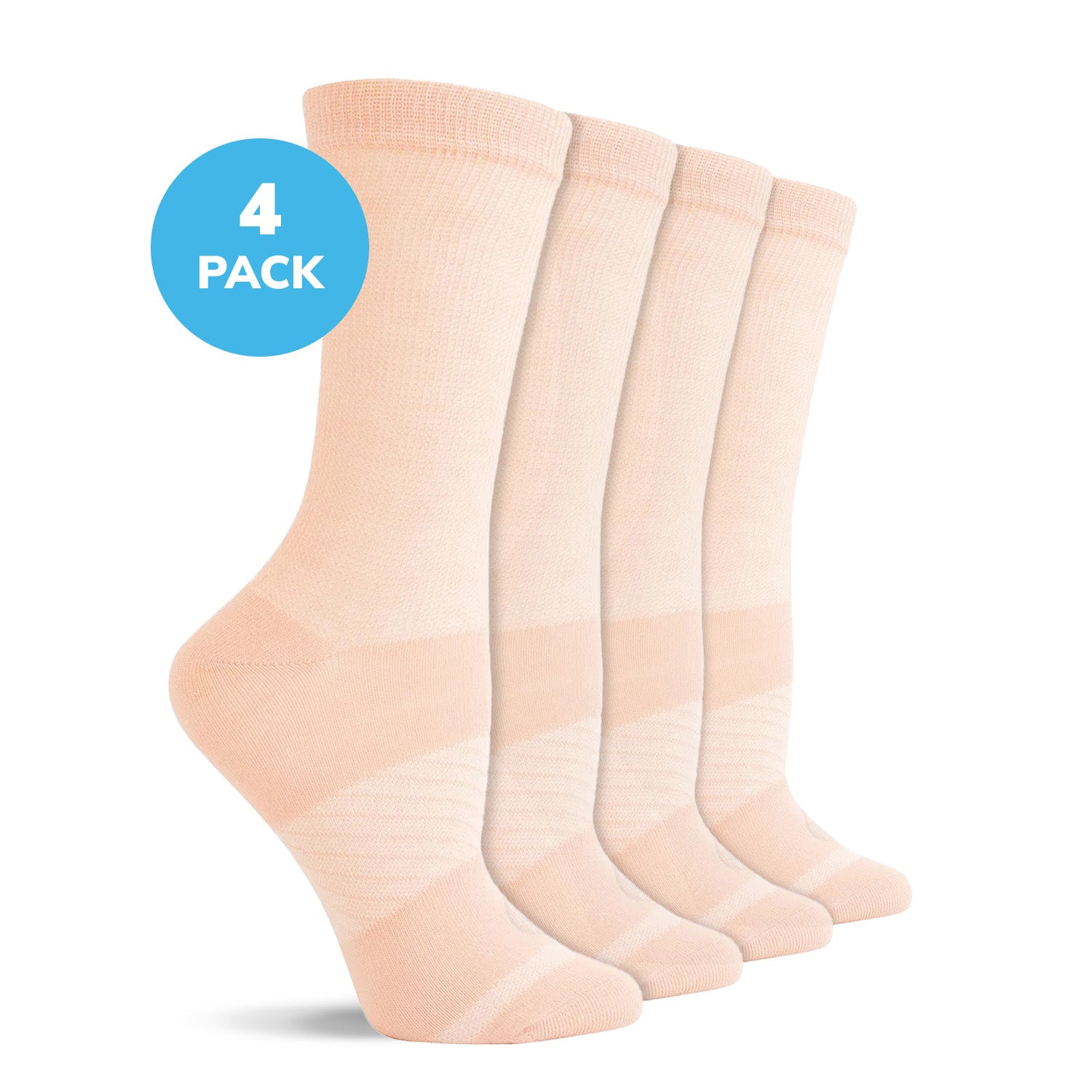 Diabetic Flat Knit Crew Socks