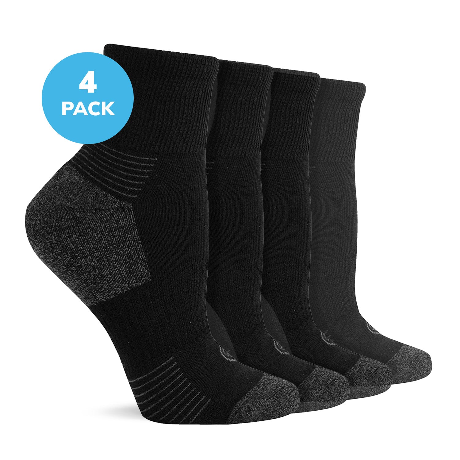 Diabetic Half Cushion Quarter-Length Socks