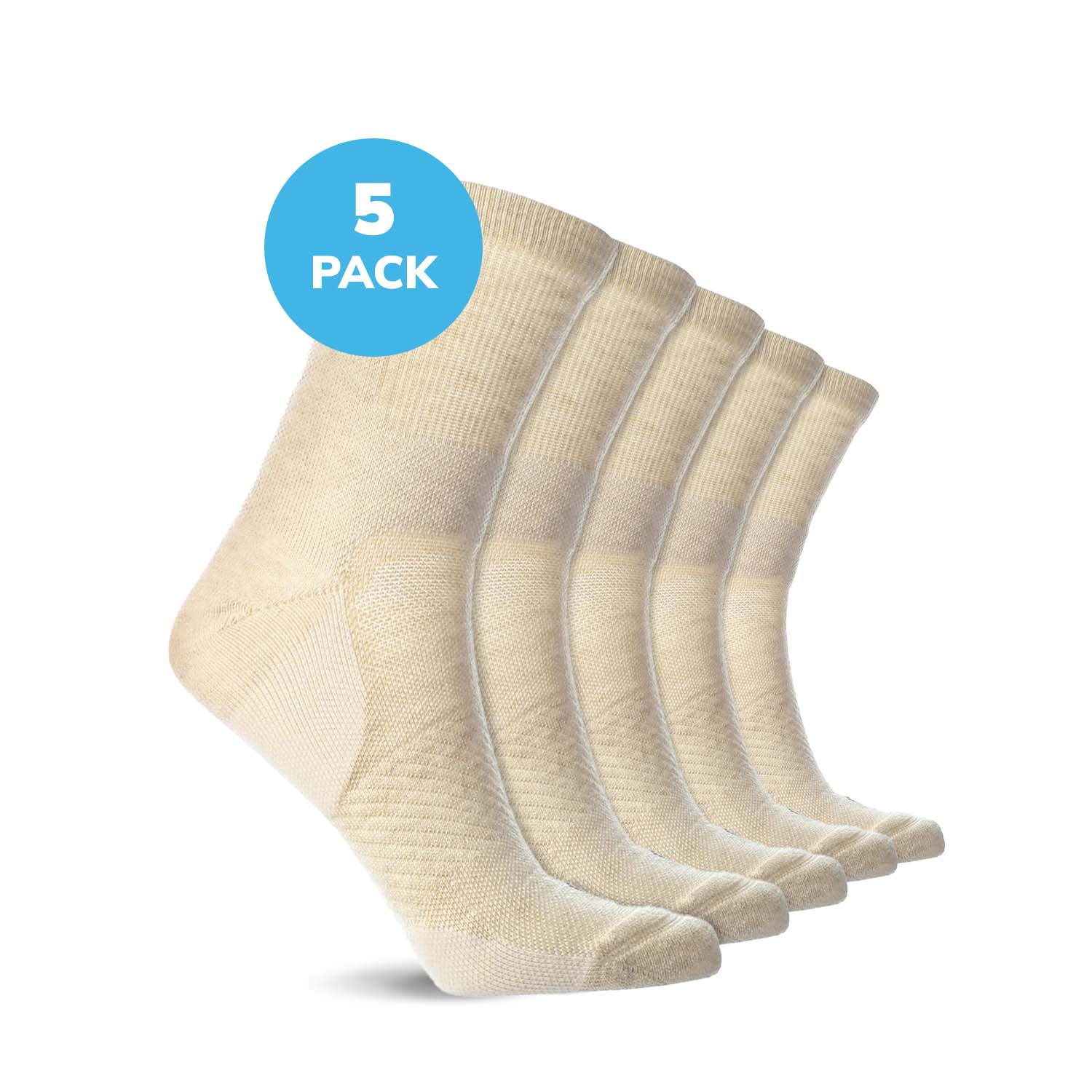 Compression Low Crew Socks (15-20 mmHg)