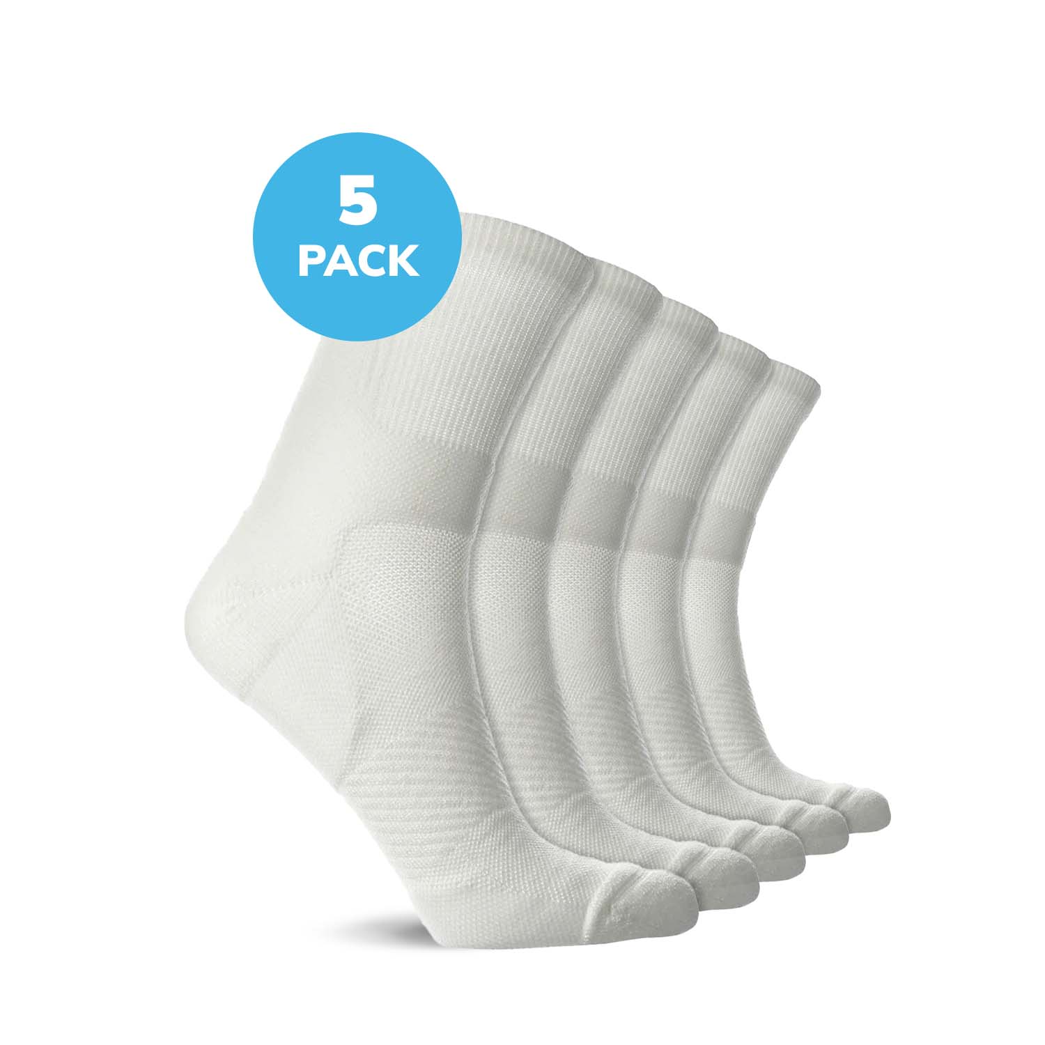 Compression Low Crew Socks (15-20 mmHg)