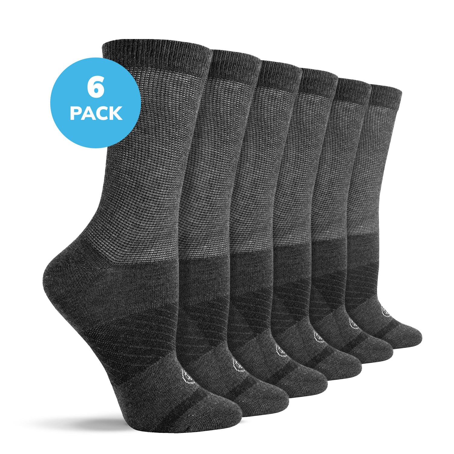 Diabetic Flat Knit Crew Socks