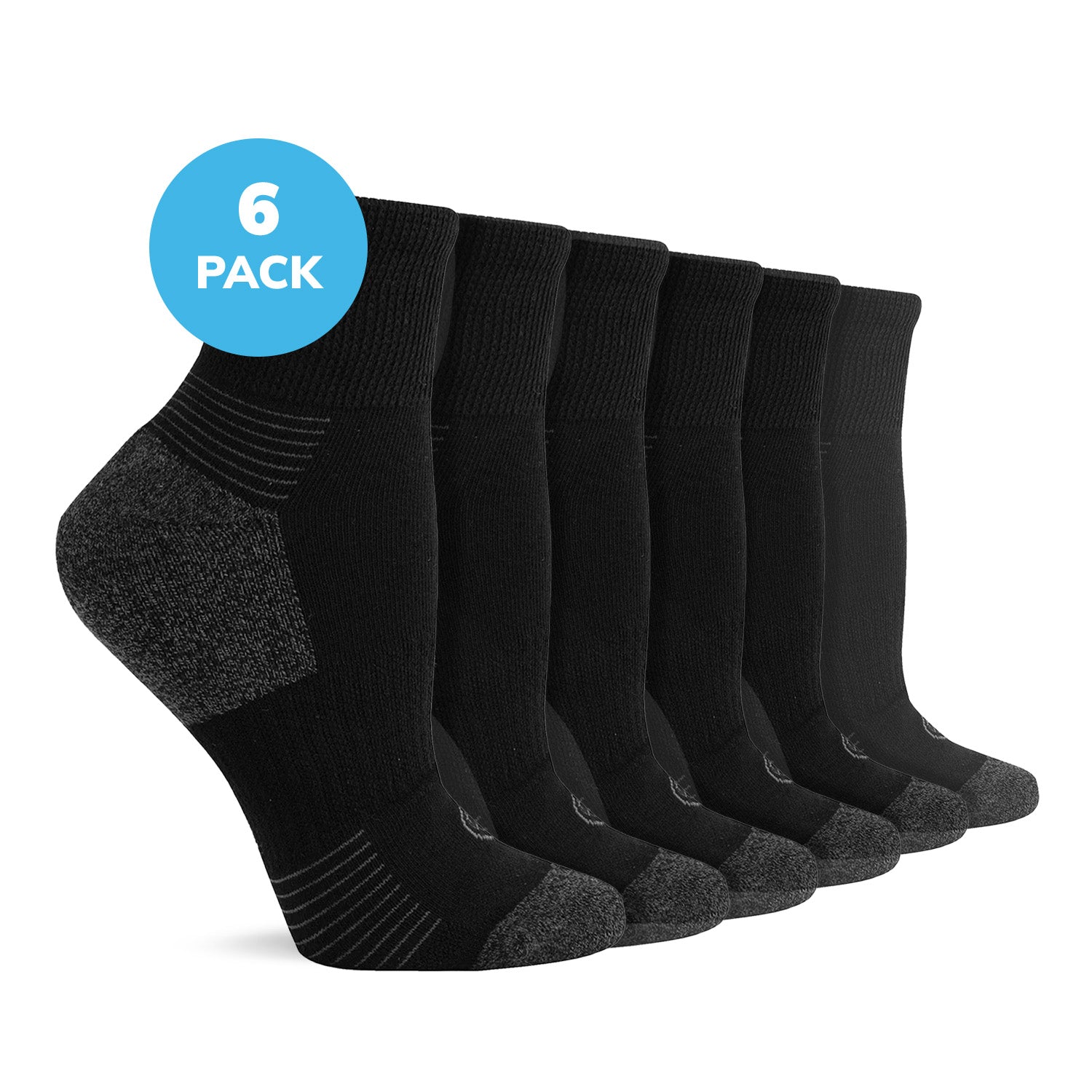 Diabetic Half Cushion Quarter-Length Socks