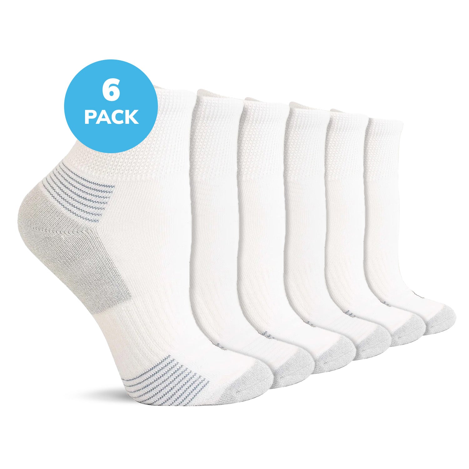 Diabetic Half Cushion Quarter-Length Socks