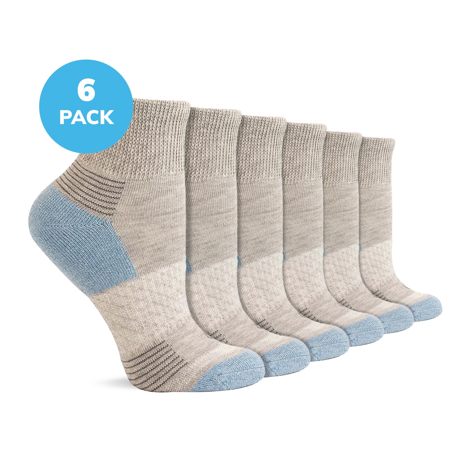 Diabetic Half Cushion Quarter-Length Socks