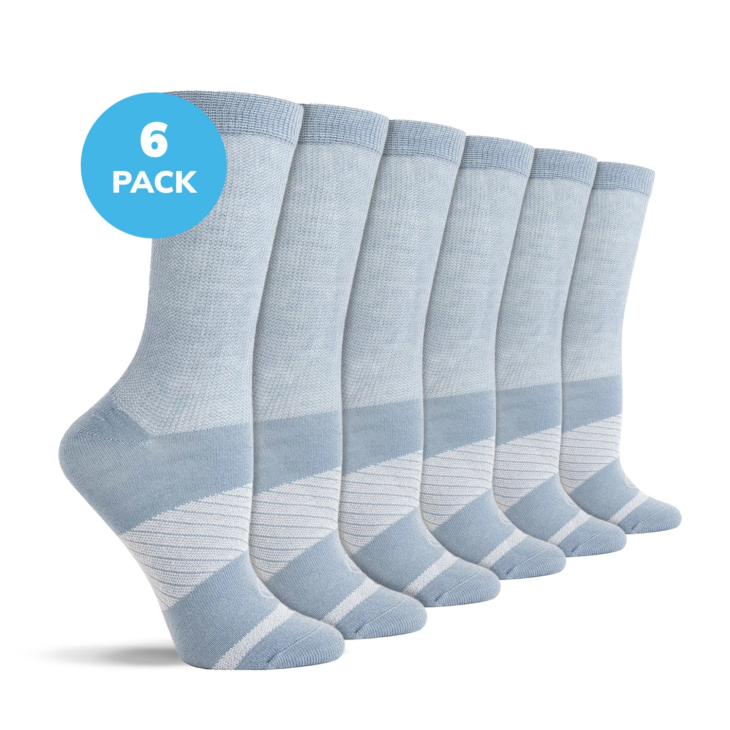 Diabetic Flat Knit Crew Socks