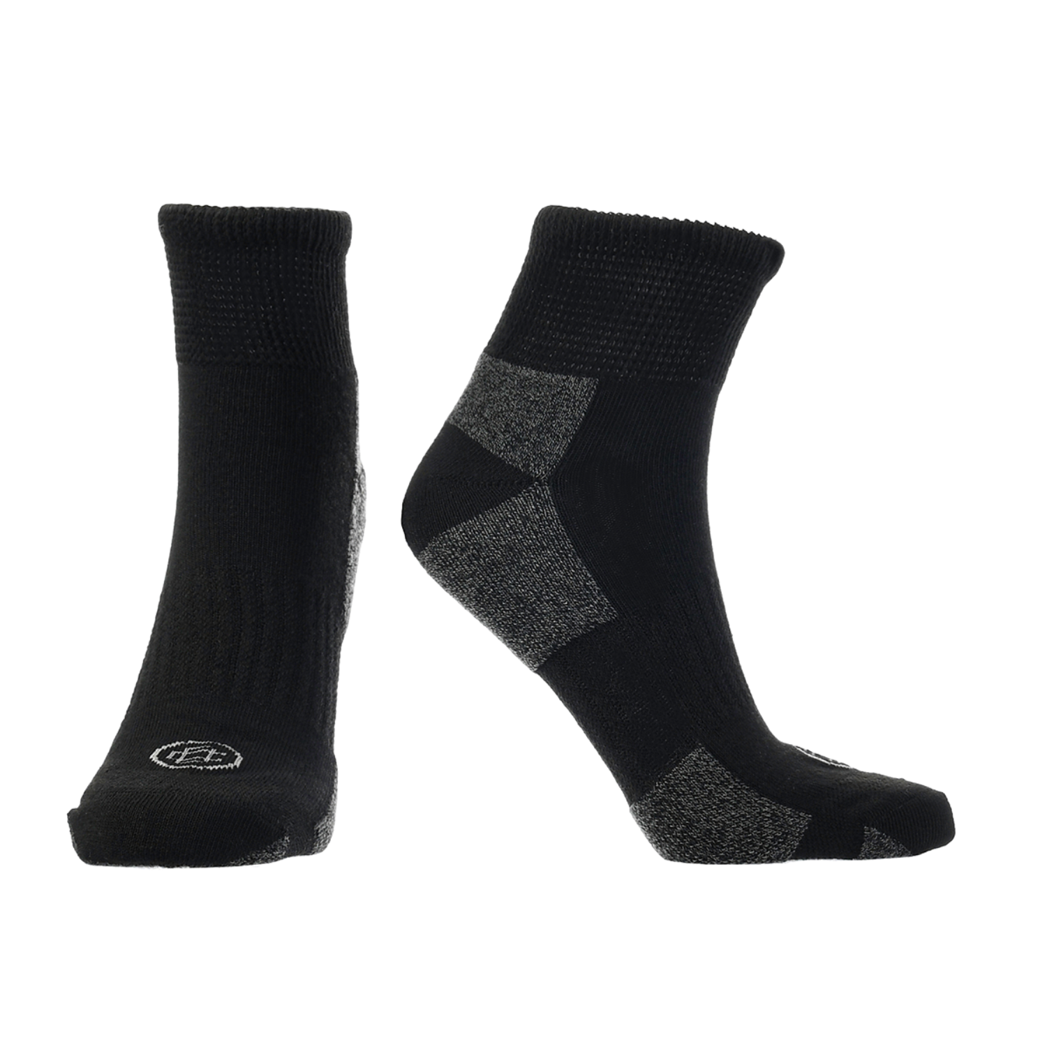 Sore Toe Quarter Length Socks Black